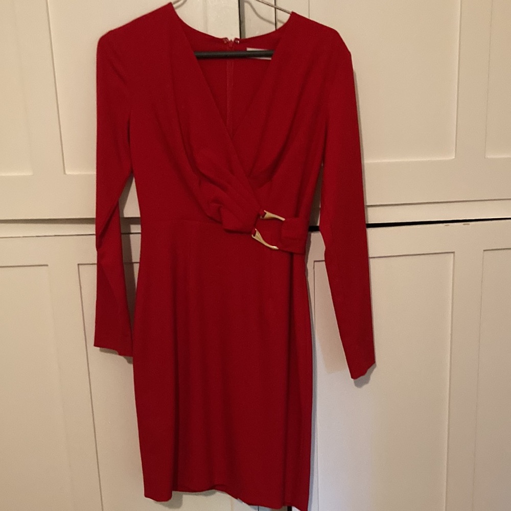 Calvin Klein Red dress size 2 excellent condition